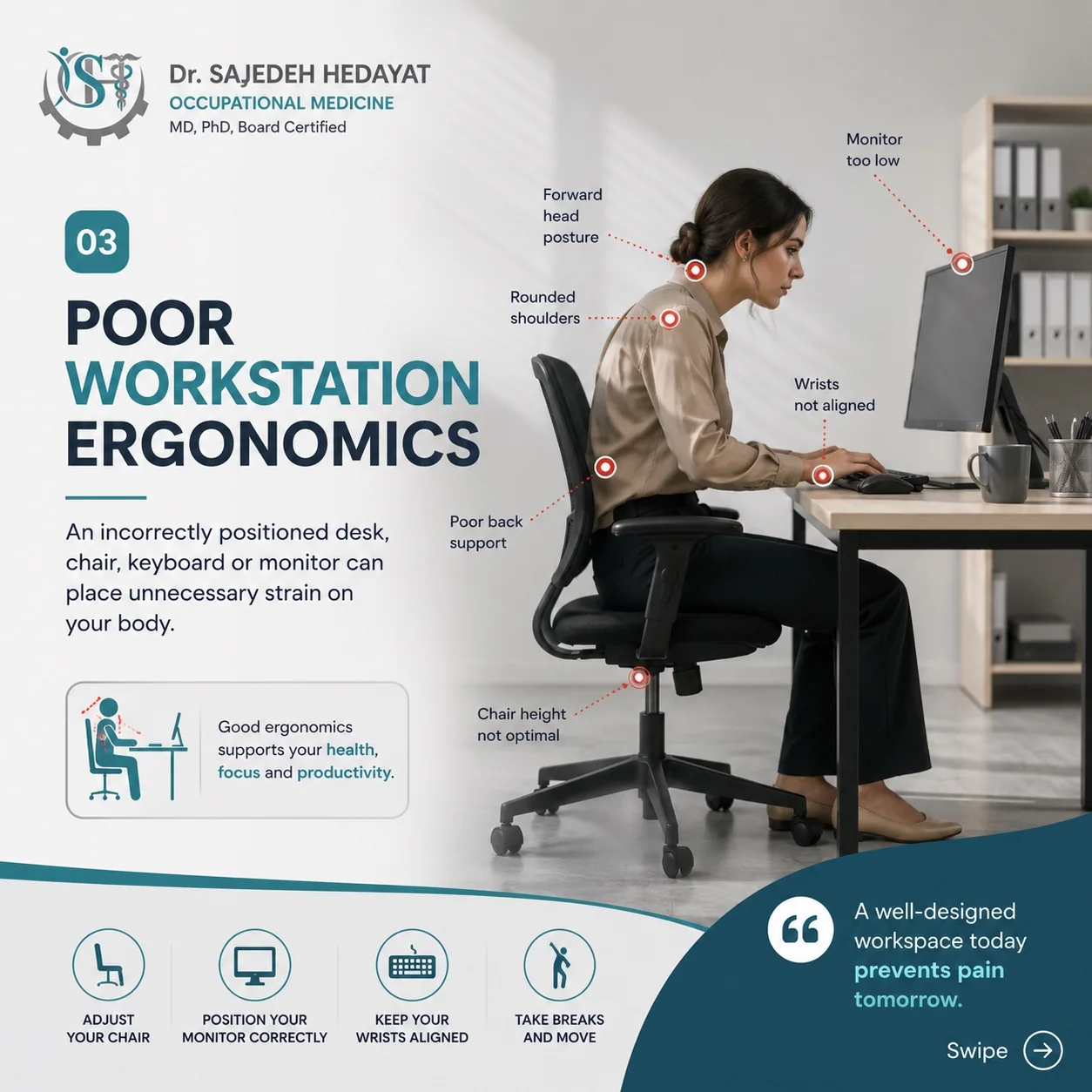 Office Work Is Not Risk-Free: Ergonomics and Musculoskeletal Health