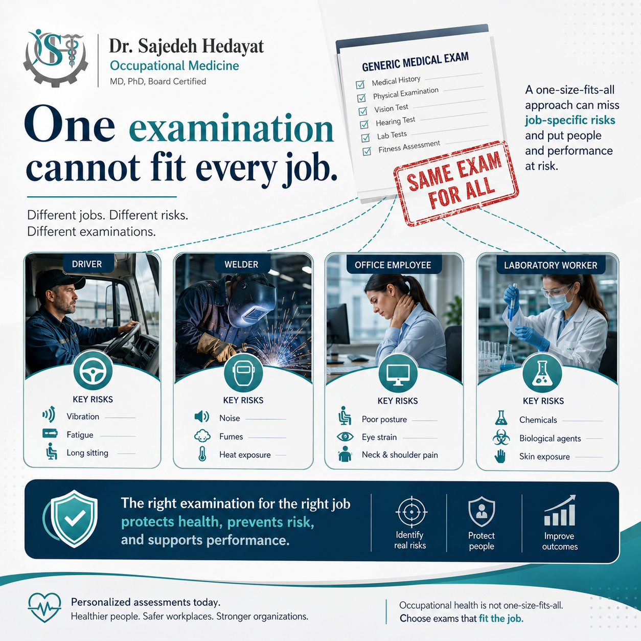 Job-specific assessment concept